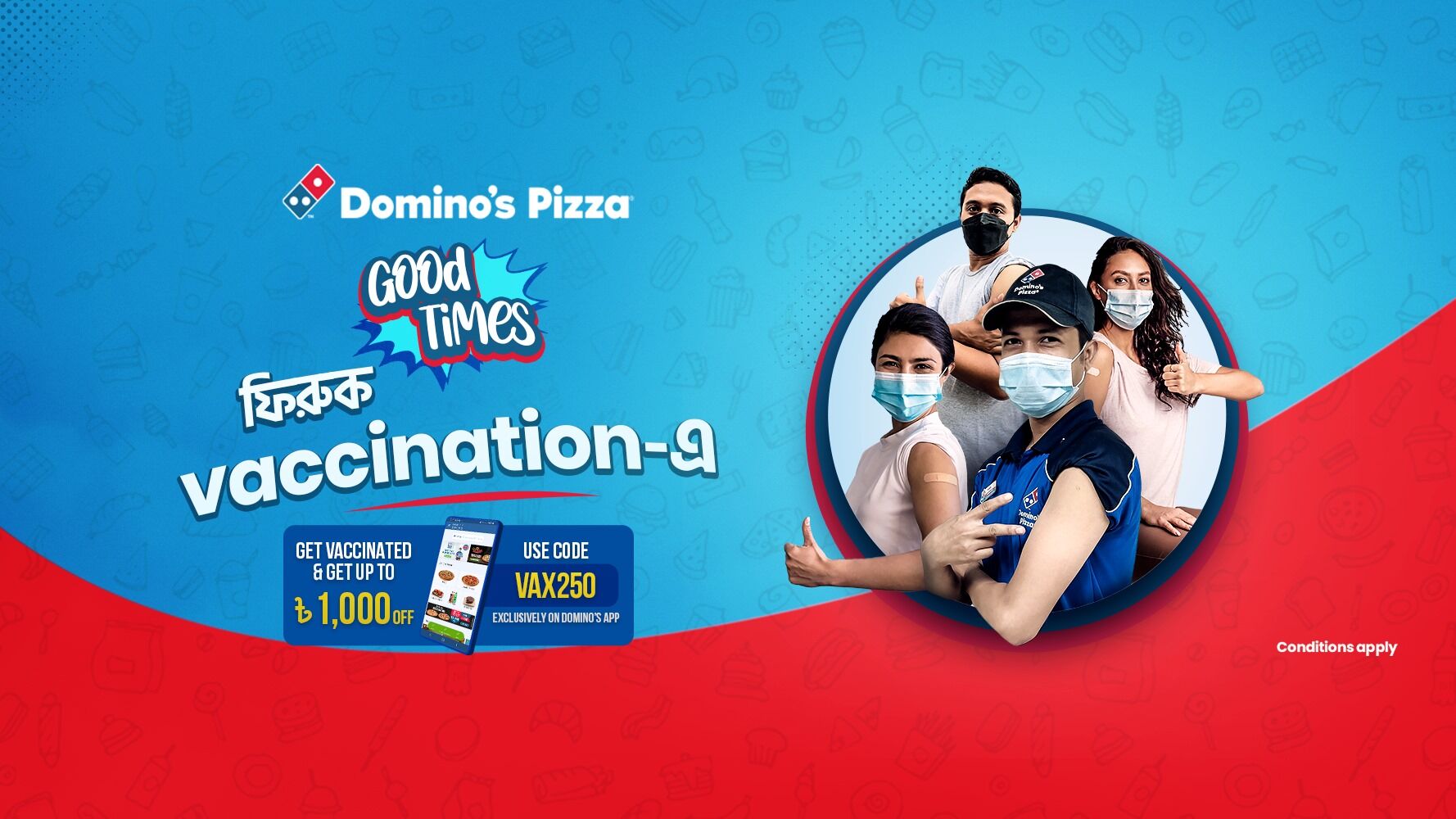 Domino’s Bangladesh Rolls Out BDT 1000 Worth Discount Offer for Vaccinated Customers- Markedium