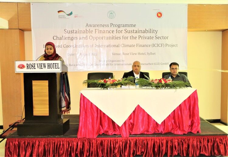 Training and Awareness Programme on Sustainable Financing for 30 bankers of Sylhet